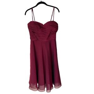 Monique Lhuillier Tulle Bridesmaid Cocktail Party Dress Size 6